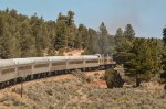 Grand Canyon Railway traveling to the Canyon